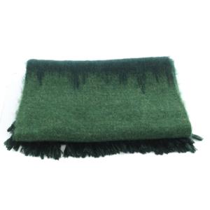 Mame Kurogouchi Wool Mohair Knitted Scarf マフラー ストール フリンジ モスグリーン 緑 MM22FW-AC504