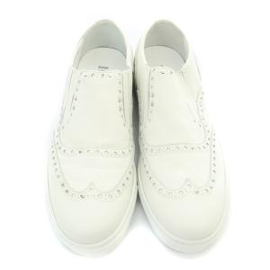 SARTORE メダリオンスタッズスニーカー レザー 37 23.5-24cm 白 ホワイト