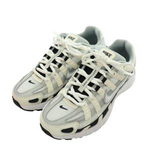 NIKE 23AW P-6000 スニーカー 24.5cm セイル ウルフグレー メタリックシルバー
