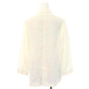 SHIPS シアージャケット テーラードジャケット ダブル 36 白 ホワイト /DF OS SH