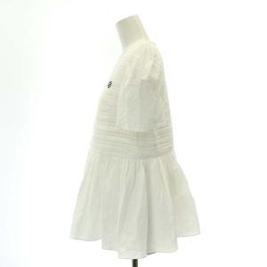 BORDERS at BALCONY POP UP限定 RESORT FLAIR TOP トップス カットソー ペプラム 半袖 36 白 ホワイト