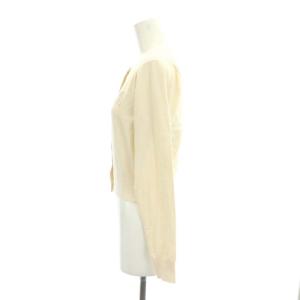 SNIDEL ラメ刺繍 ハートボタン カーディガン 長袖 アイボリー