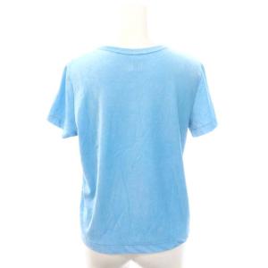 Ron Herman 23AW Pigment Velour Tee Tシャツ カットソー 半袖 XS 水色 ライトブルー