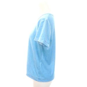 Ron Herman 23AW Pigment Velour Tee Tシャツ カットソー 半袖 XS 水色 ライトブルー