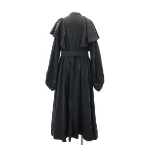 ELENDEEK 23SS ペーパーナイロンアシンメトリーコート アウター ベルト付き 2 M 濃紺 /YQ OS