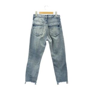 upper hights THE EIGHTY′S デニムパンツ ジーンズ カットオフ ダメージ加工 ウォッシュ加工 23 XS 青 ブルー