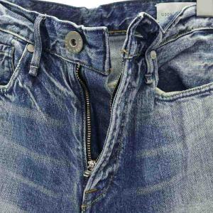 upper hights THE EIGHTY′S デニムパンツ ジーンズ カットオフ ダメージ加工 ウォッシュ加工 23 XS 青 ブルー