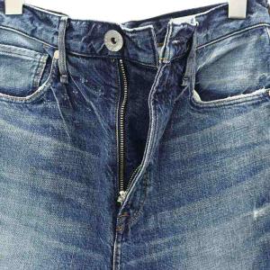 upper hights THE RASCAL デニムパンツ ジーンズ インディゴ ダメージ加工 21 XXS 青 ブルー