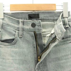 MOTHER 23SS THE HUSTLER ROLLER ANKLE デニムパンツ ジーンズ ワイド ストレッチ 24 グレー