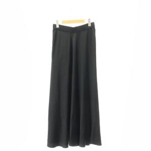 Deuxieme Classe rustle スカート マキシ丈 ロング フレア シルク F 黒 ブラック