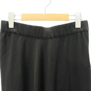 Deuxieme Classe rustle スカート マキシ丈 ロング フレア シルク F 黒 ブラック