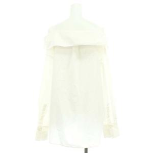 FRAY I.D 24SS シャツデザインオフショルブラウス 長袖 前開き F オフホワイト /DO OS