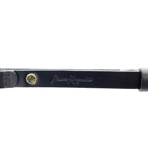 Mame Kurogouchi 23SS Basket Detailed Leather Belt ブラック