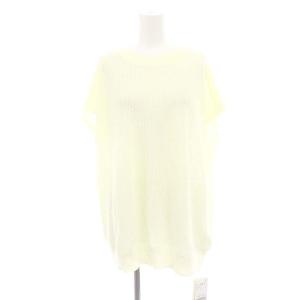 24SS Mesh Knit サマーニット 半袖 メッシュ フレンチスリーブ オフホワイト /ES OS