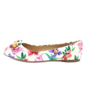 Salvatore Ferragamo VARINA パンプス 花柄 パテントレザー 6.5 23.5cm マルチカラー