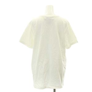 REMI RELIEF ILLINOIS Tシャツ カットソー 半袖 クルーネック ダメージ加工 L 白 ホワイト