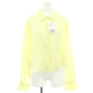 IENA 24SS ラミーショートシャツ ブラウス 長袖 前開き 黄色 イエロー /NR OS