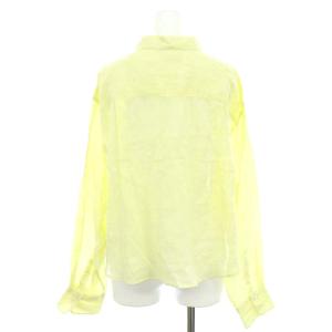 IENA 24SS ラミーショートシャツ ブラウス 長袖 前開き 黄色 イエロー /NR OS