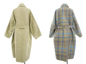 Drawer シルク混コットンリバーシブルコート 38 ベージュ