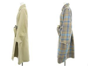 Drawer シルク混コットンリバーシブルコート 38 ベージュ