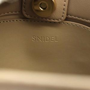 SNIDEL 22AW Sustainableパッドロックバッグ ハンドバッグ ワンハンドル ショルダーバッグ ワンショルダー 斜め掛け
