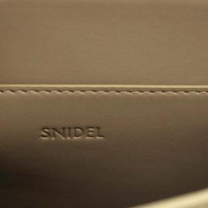 SNIDEL 23SS スクエアバックルバッグ ハンドバッグ ワンハンドル ショルダーバッグ 2way 斜め掛け フェイクレザー ベージュ