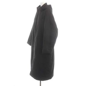 23区 vingt-trois 中綿コート フード ロング アウター ジップアップ 大きいサイズ 50 黒 ブラック