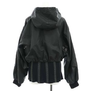 Jean Paul GAULTIER フェイクレザーフードジャケット ジップアップ 総裏地 9 イエローベージュ