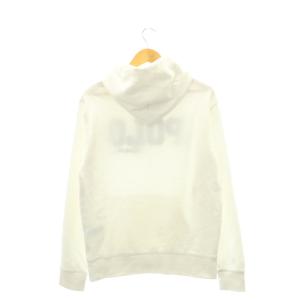POLO RALPH LAUREN ロゴ パーカー トレーナー 長袖 プルオーバー フード付き M 白 ホワイト マルチカラー