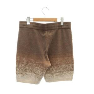 1PIU1UGUALE3 113 SHORTSニットショートパンツ イージー 5 モカブラウン ベージュ