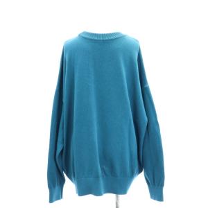 EVERYDAY I LIKE 22SS ベーシックニット セーター プルオーバー 長袖 ブルー