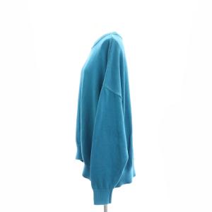 EVERYDAY I LIKE 22SS ベーシックニット セーター プルオーバー 長袖 ブルー