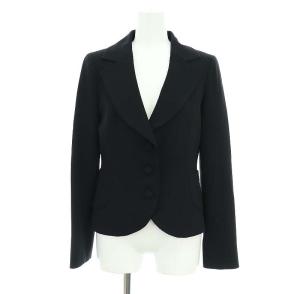 TO BE CHIC スーツ セットアップ フォーマル 上下 テーラードジャケット 3B 総裏地 フレアスカート 膝丈 リボン付き 38 黒 ブラック