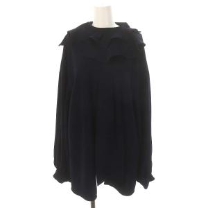 ENFOLD 23SS TWO WAY COLLAR BLOUSE 38 ネイビー