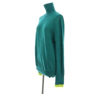 ENFOLD タートルプルオーバー ニット セーター 長袖 38 緑 黄緑 グリーン