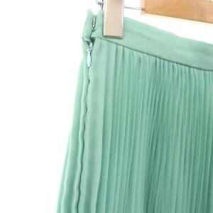 TSURU by Mariko Oikawa 24SS Alina プリーツスカート ロング マキシ丈 34 ミントグリーン /MI OS