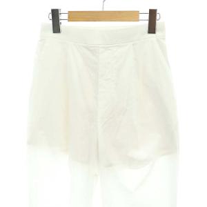 ENFOLD イージーパンツ テーパードパンツ タック インナー付き 38 白 ホワイト