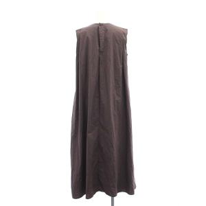 theory luxe 22SS HATCH MANUELA ノースリーブワンピース ロング 38 モカブラウン /CX OS