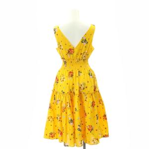 kate spade レオパード ドット シフォン ノースリーブ トップス