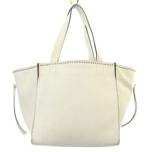 J&M DAVIDSON 1514N S BELLE WITH STUDS トートバッグ ホワイト