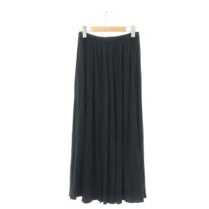 JURGEN LEHL イージースカート ジョガー ロング マキシ丈 コットン M 黒 ブラック
