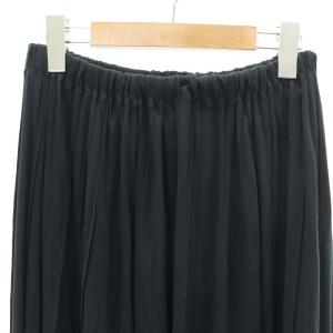 JURGEN LEHL イージースカート ジョガー ロング マキシ丈 コットン M 黒 ブラック