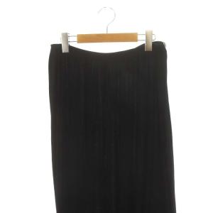 Yohji Yamamoto +NOIR シルク混 スカート ロング マキシ丈 フレア アシンメトリー 3 黒 ブラック NZ-T37-231