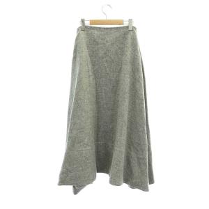 MADISONBLUE ウール フレアスカート ロング 02 グレー