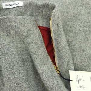 MADISONBLUE ウール フレアスカート ロング 02 グレー
