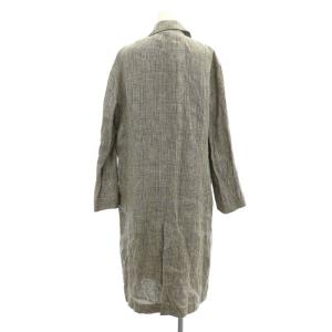 Deuxieme Classe Glen Check coat コート グレンチェック ロング リネン カーキグレー ベージュ