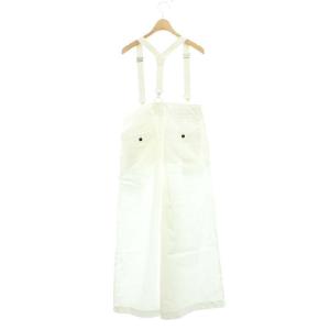CURRENTAGE 22SS CHINO SUSPENDER ワイドパンツ サスペンダー タック 1 白 ホワイト /ES