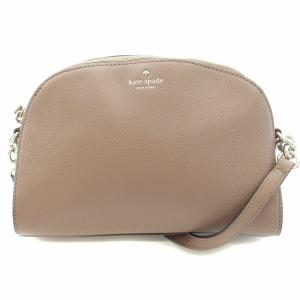 ラーチモントアベニュー ショルダーバッグ レザー 牛革 ロゴ プリント チャコールブラウン WKRU5765