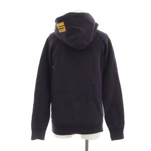 HYSTERIC GLAMOUR ビッグロゴフーディーパーカー トレーナー 長袖 プルオーバー フード付き コットン F 紺 ネイビー 黄 イエロー