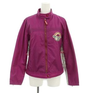 ロゴプリント ナイロン ブルゾン フルジップ F 紫 マルチカラー /YQ OS